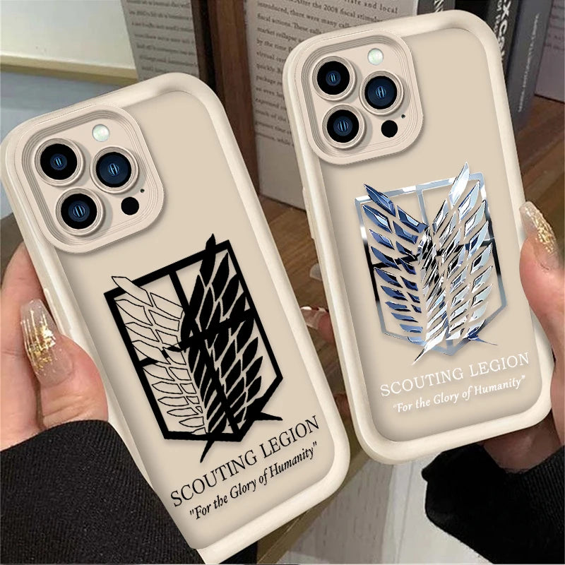 Coque iPhone Attack on Titan – Emblème “Scouting Legion”