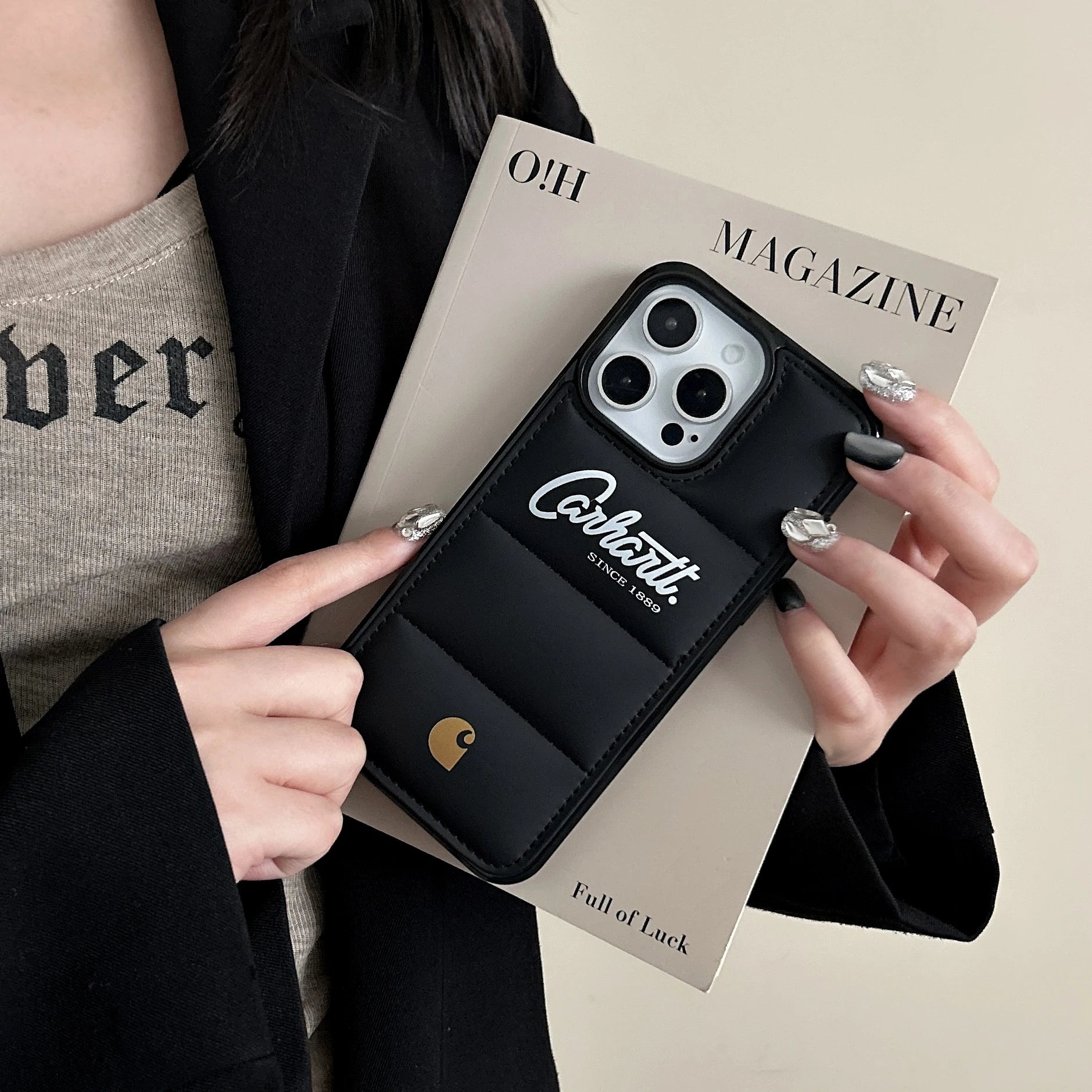 Coque iPhone Matelassée Premium – Protection Airbag