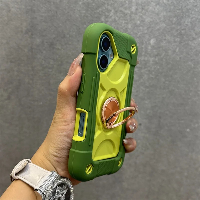 Coque iPhone Anti-Chute avec Lanière & Support