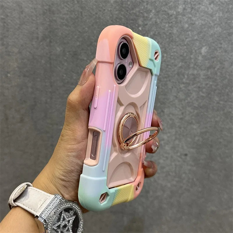 Coque iPhone Anti-Chute avec Lanière & Support