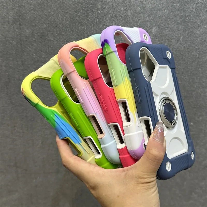 Coque iPhone Anti-Chute avec Lanière & Support