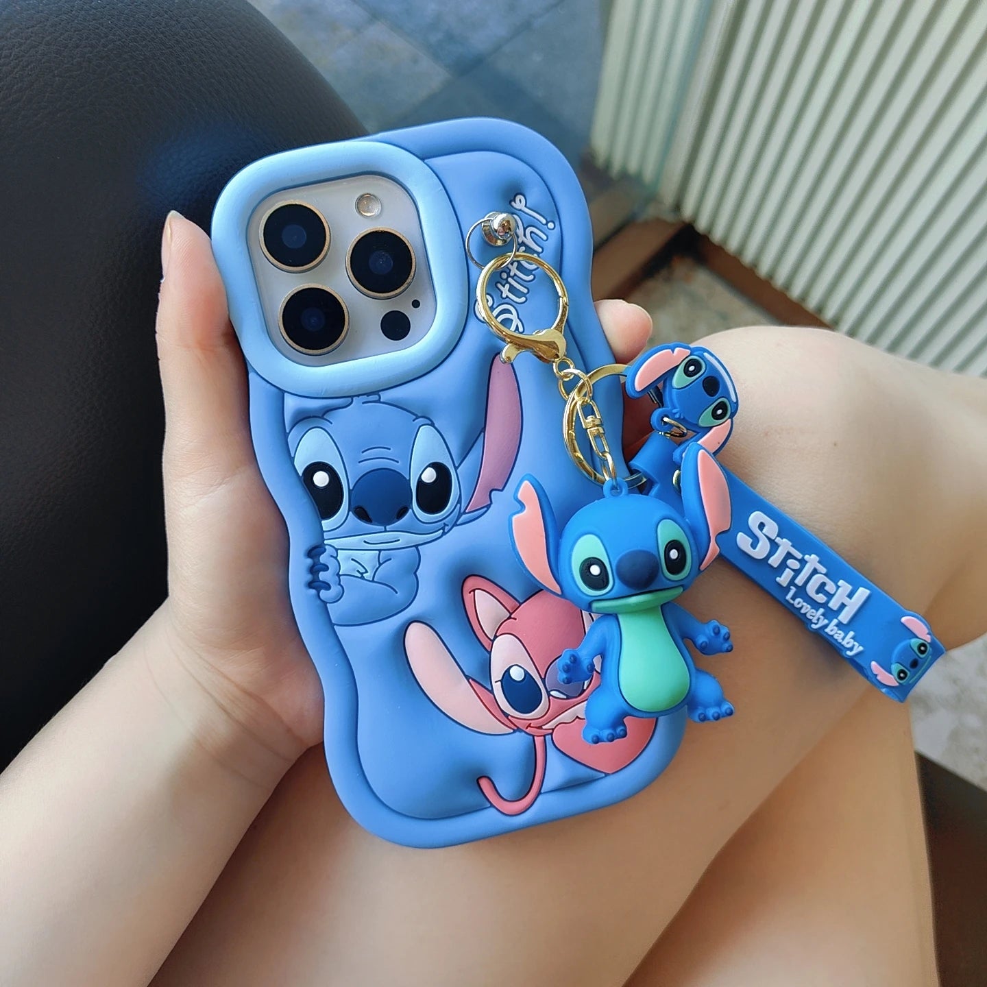 Coque iPhone Stitch & Angel 3D
