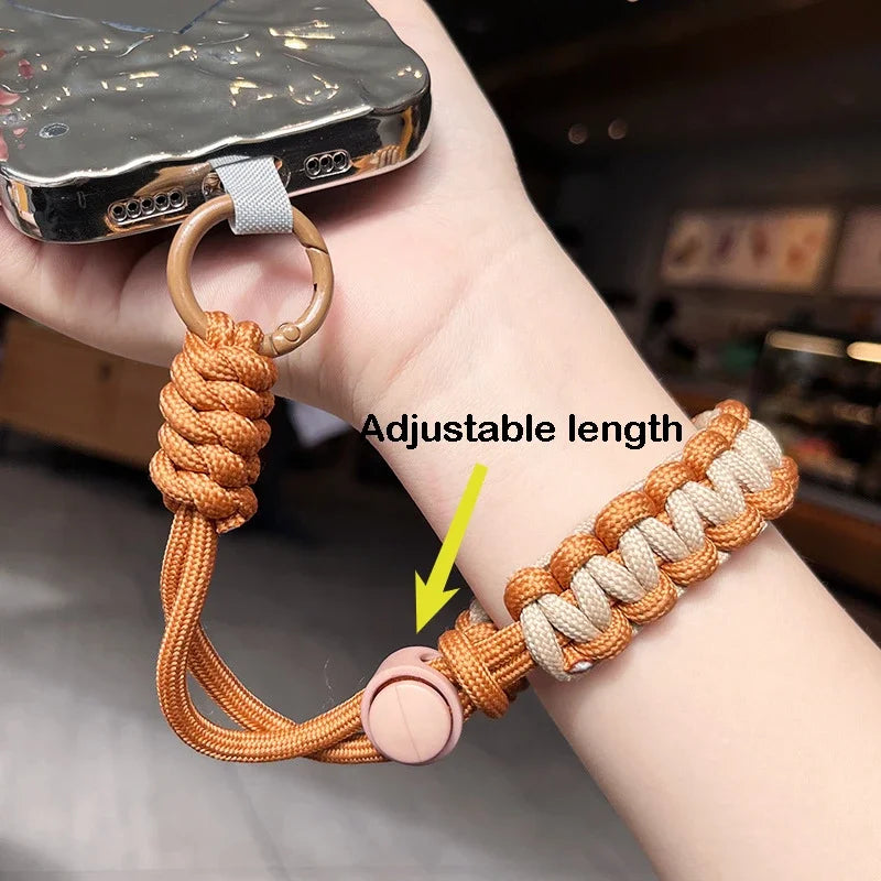 Lanière tissé a la main avec dragonne ajustable