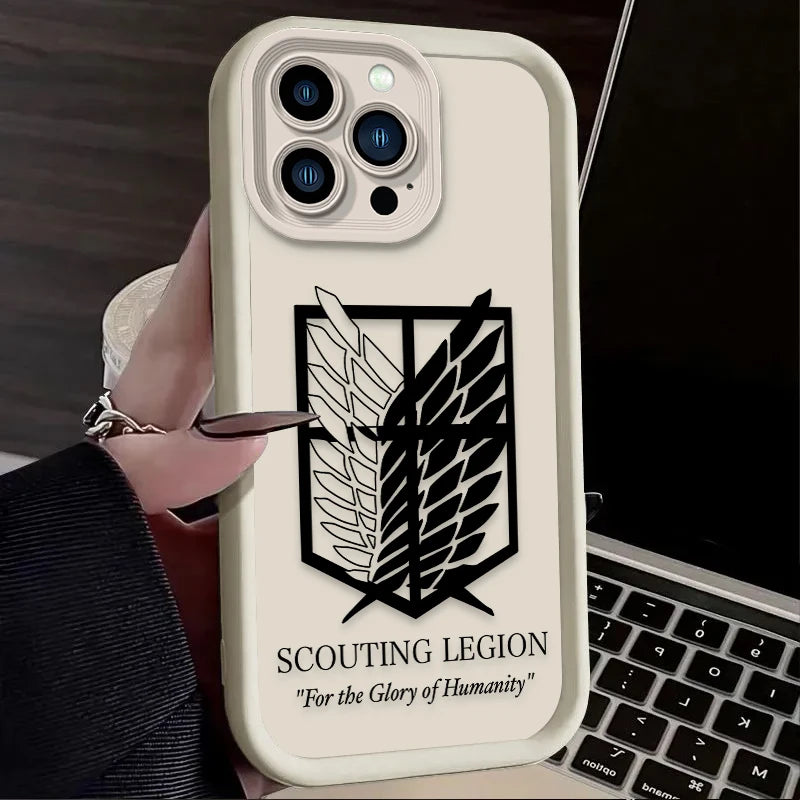 Coque iPhone Attack on Titan – Emblème “Scouting Legion”