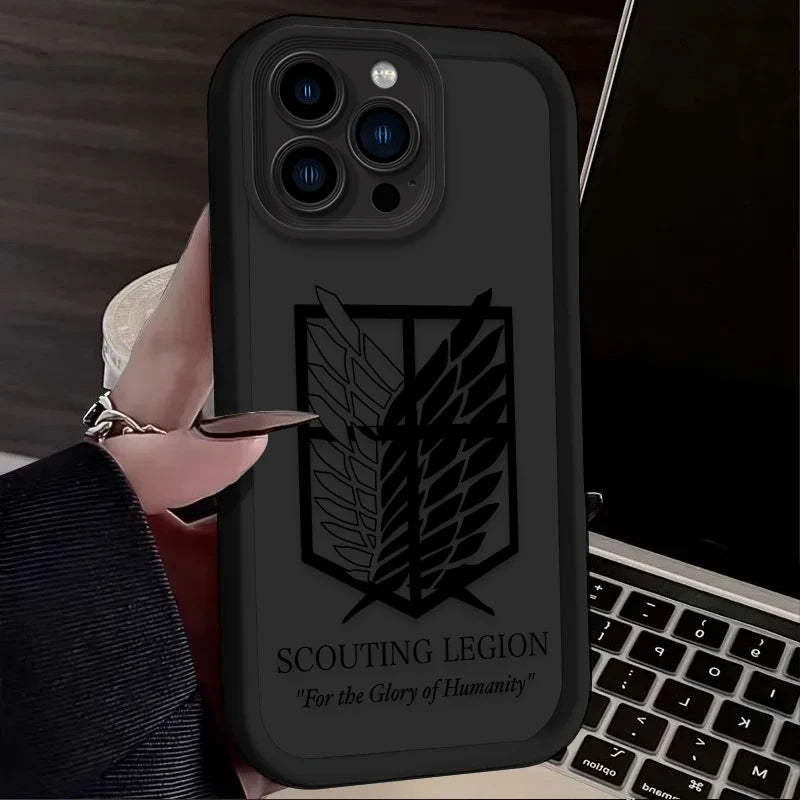 Coque iPhone Attack on Titan – Emblème “Scouting Legion”