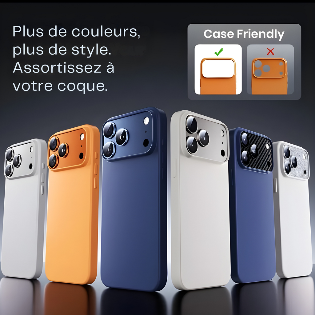 Protecteur Caméra iPhone 17 – Couverture complète